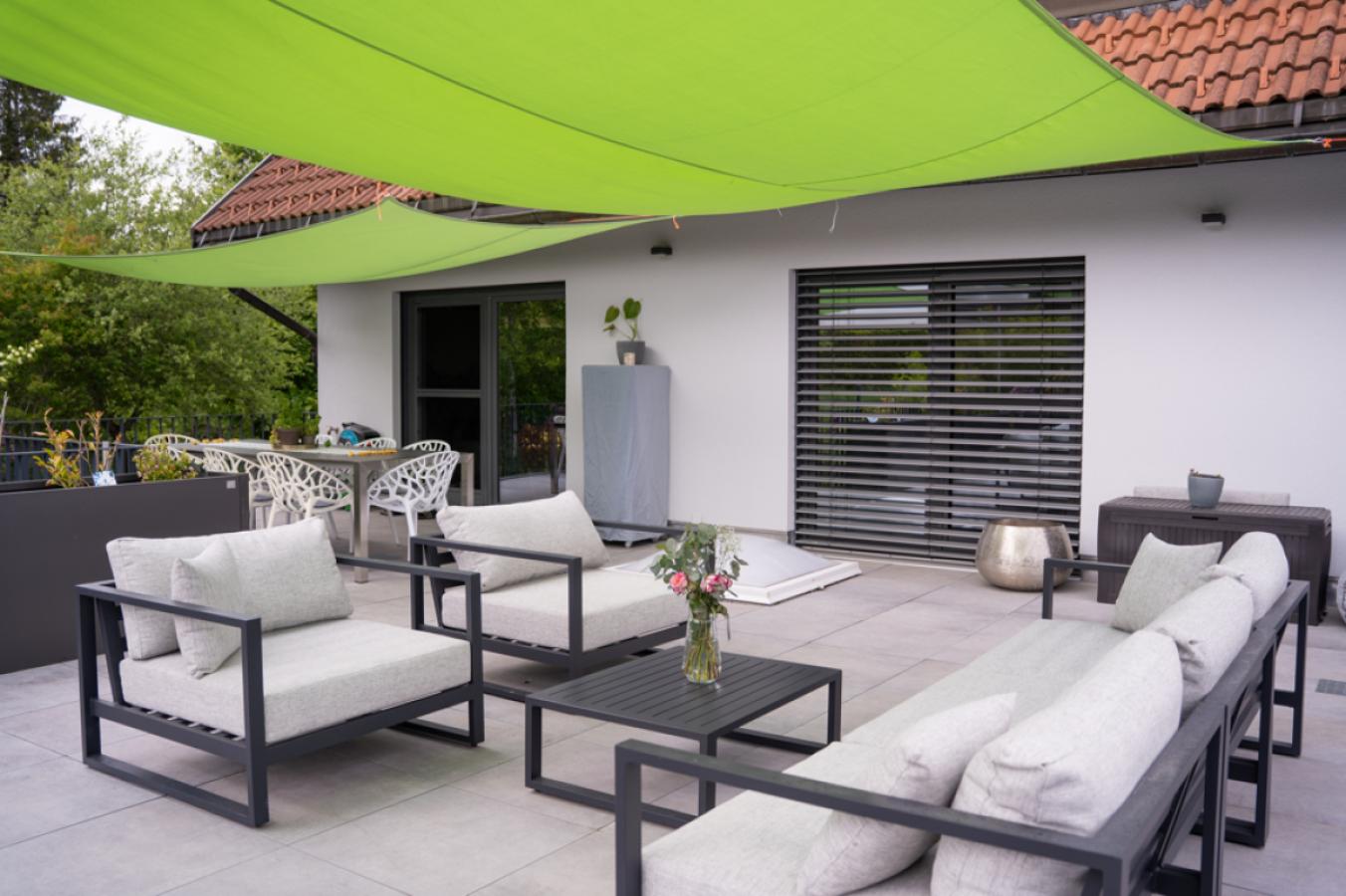auf der Terrasse