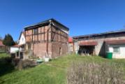 Gartenansicht Scheunen und Wohnhaus