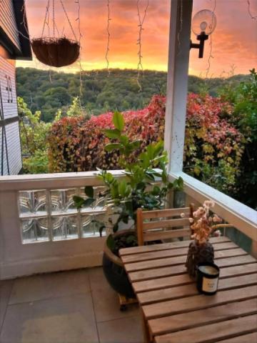 Ausblick mit Abendhimmel