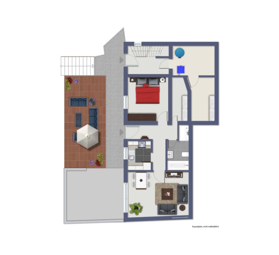 Grundriss Erdgeschoss Einliegerwohnung