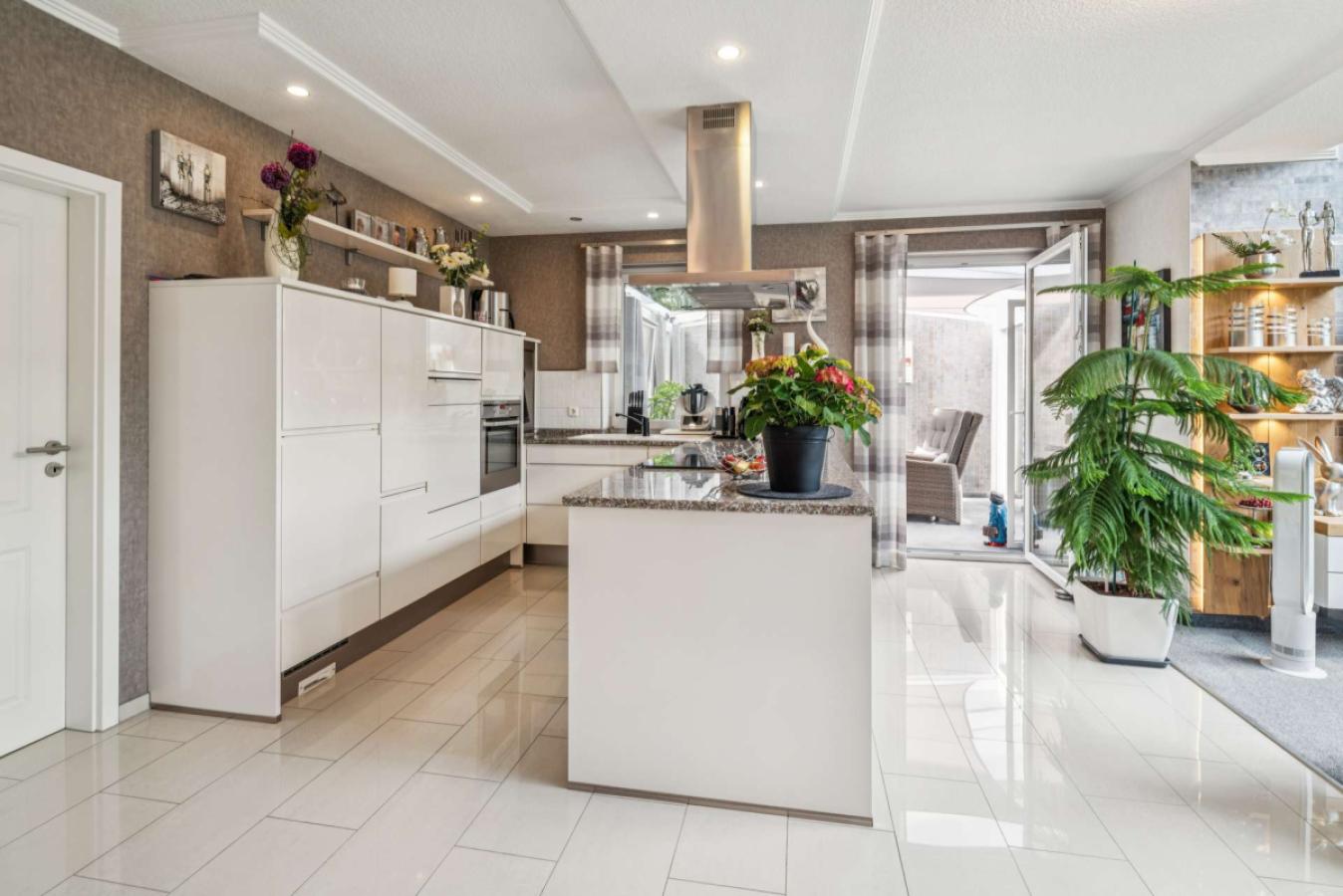 Offene Küche im Wohnzimmer