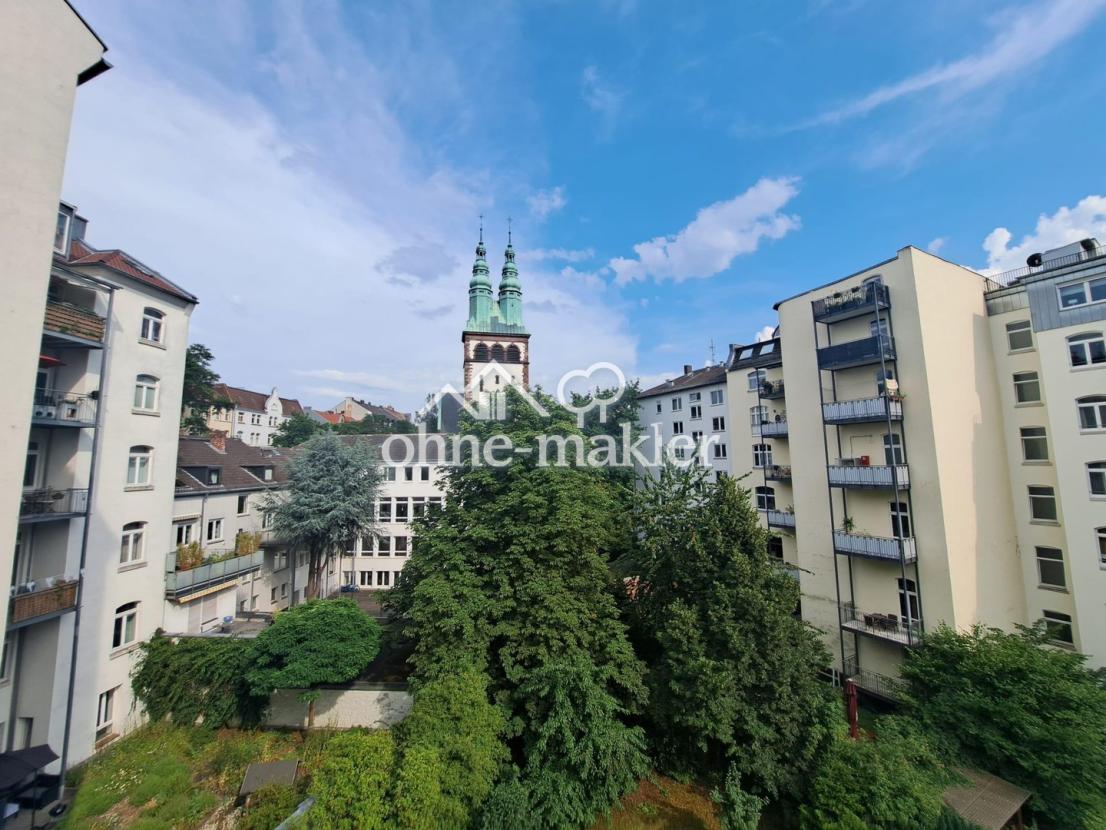 Blick Richtung Friedenskirche