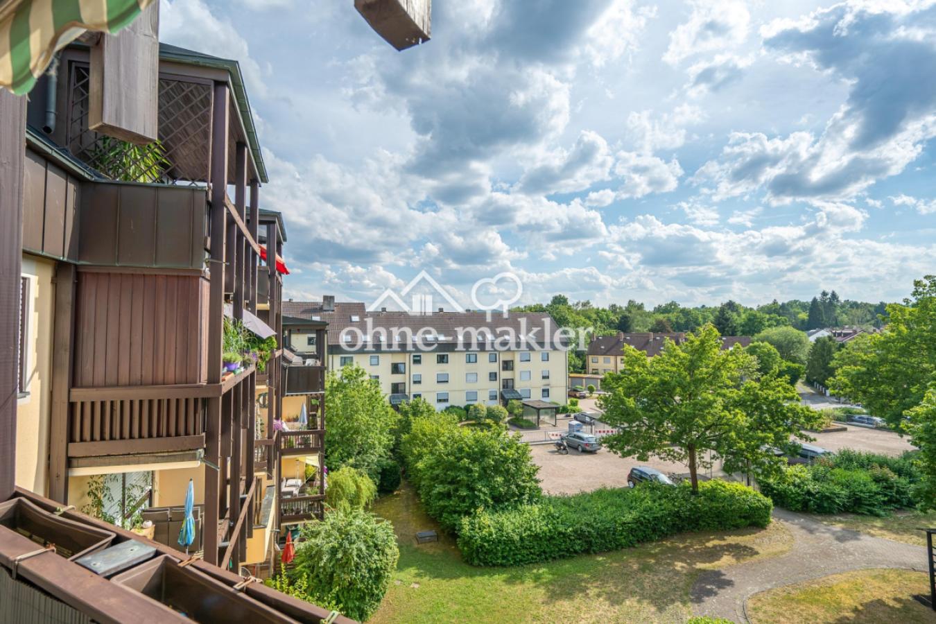 Blick aus dem Hinterhof