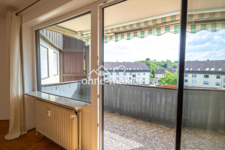 Balkon Wohnzimmer Grünanlage