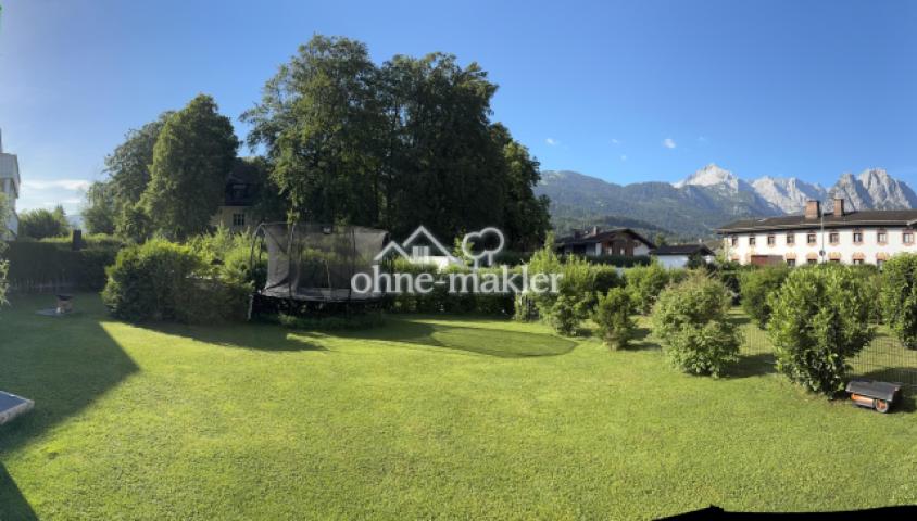 Garten der Terrassenwohnung