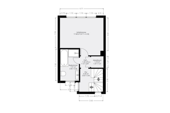Grundriss Skizze 1.OG