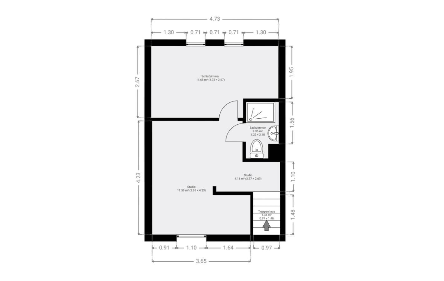 Grundriss Skizze 2.OG