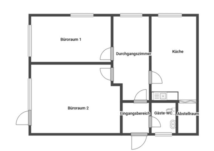 Grundriss Skizze Gewerbe