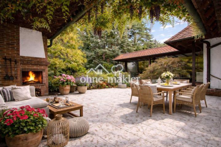 Terrasse Deko KI generiert