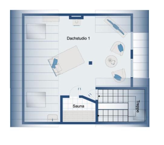 Dachstudio mit Sauna