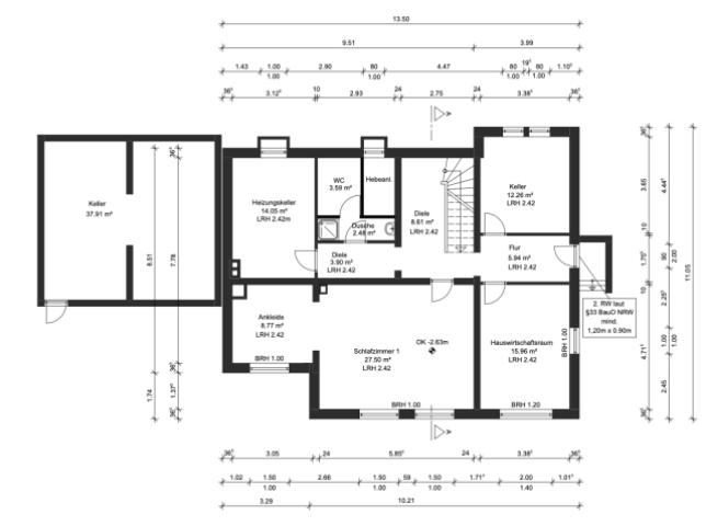 Grundriss Gartengeschoss