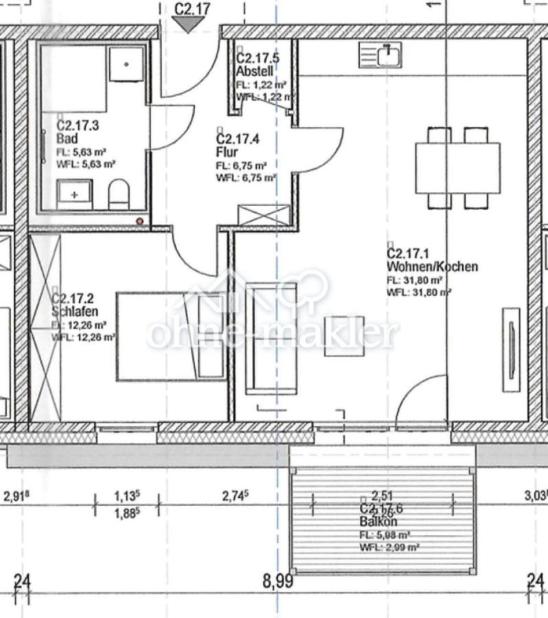 Wohnung 17 1.OG Haus 1c