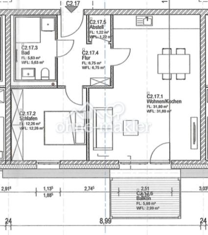 Wohnung 17 1.OG Haus 1c