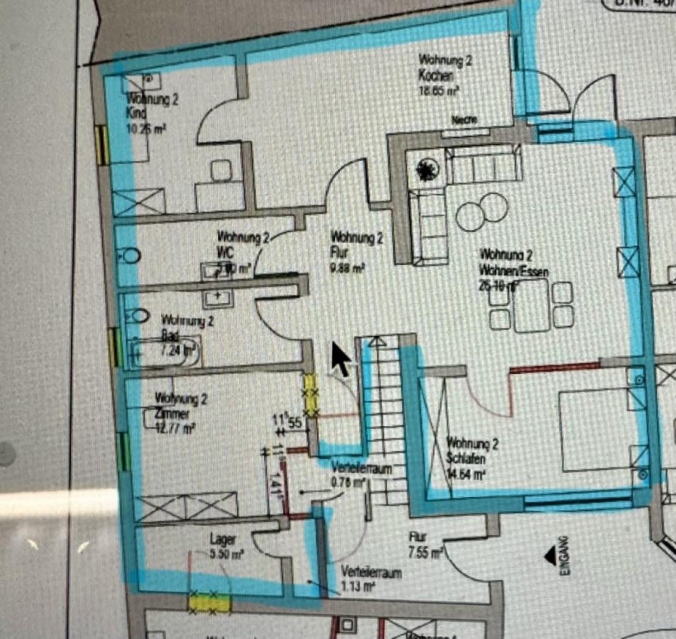 Grundriss Whg. 2