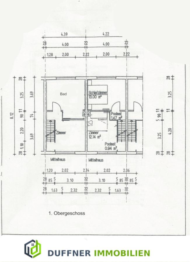 Grundriss 1OG