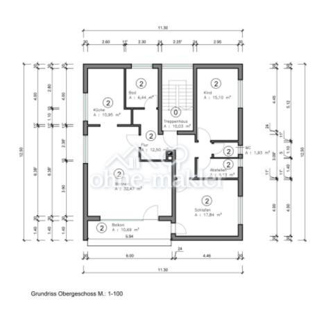 Grundriss Obergeschoss
