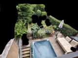 Terrasse hinter dem Haus