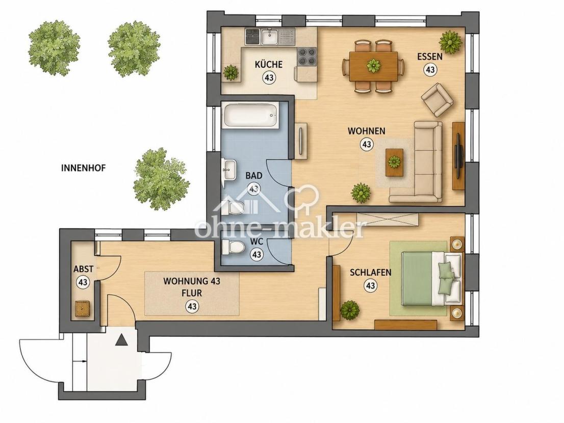 Wohnung Grundriss
