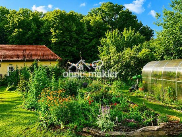 Saunahaus, Gemüsegarten