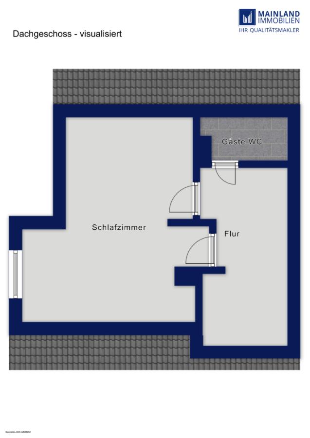 Dachgeschoss - visualisiert