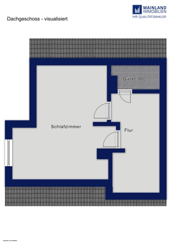 Dachgeschoss - visualisiert