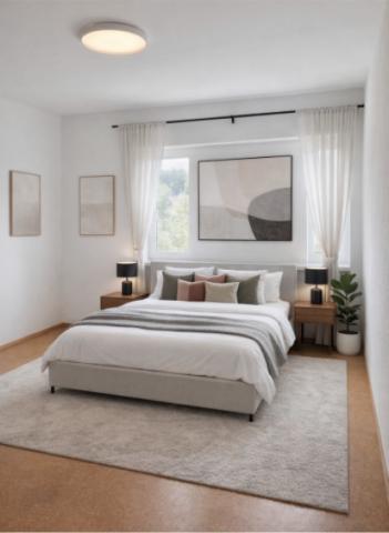 Schlafzimmer (KI Staging)