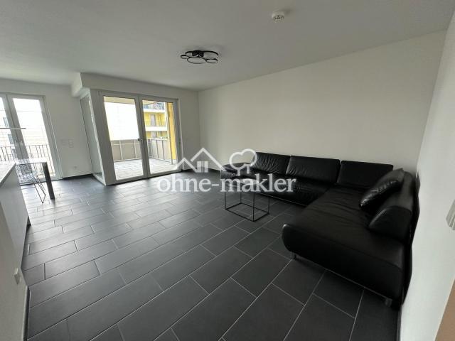 Wohnzimmer mit Ledercouch