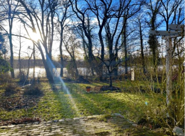 Blick aus 1. OG auf den See