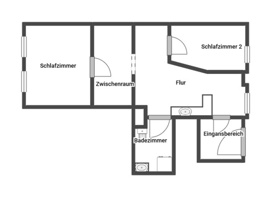 Grundriss Skizze Gewerbe