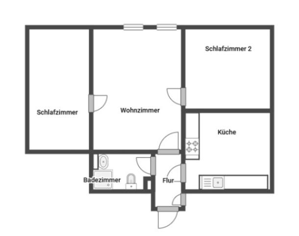 Grundriss Skizze DG rechts