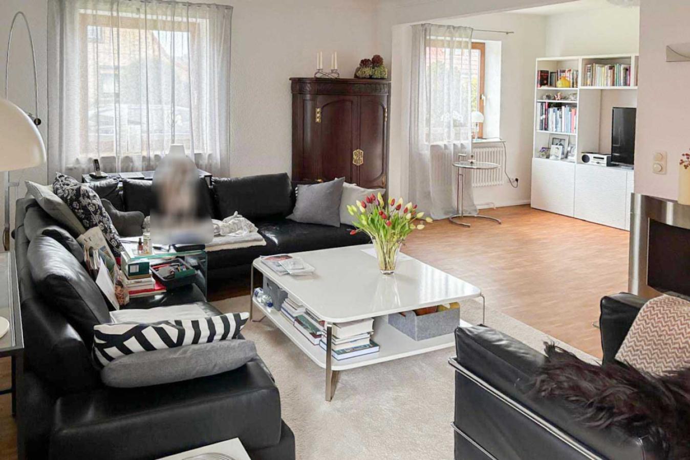 Wohnzimmer bewohnt