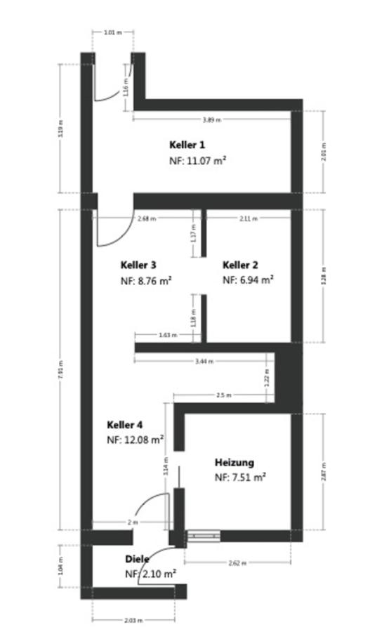 Grundriss Skizze UG