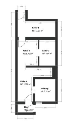 Grundriss Skizze UG