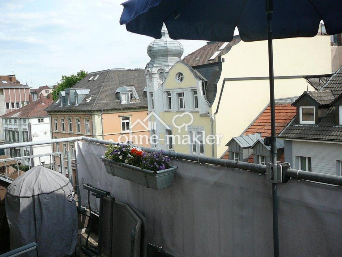 Blick vom Balkon