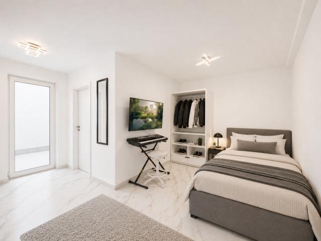 Schlafzimmer Apartment 1 EG