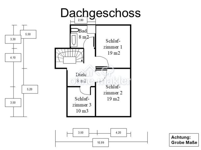 Grundriss Dachgeschoss