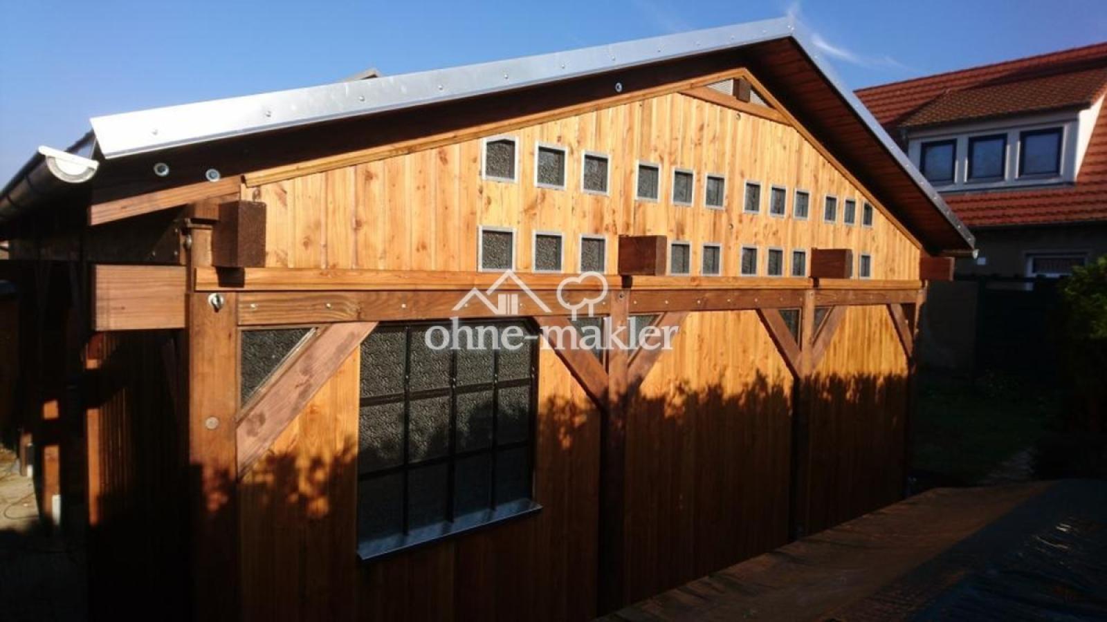 Carport-Giebelseite