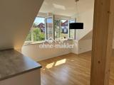 Küche mit Wohnzimmer