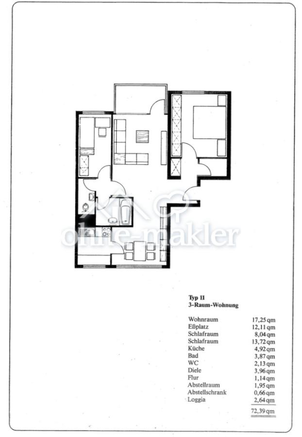 Wohnungsgrundriss