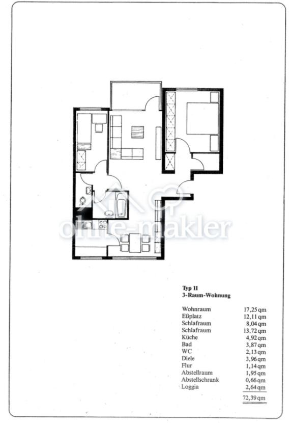Wohnungsgrundriss