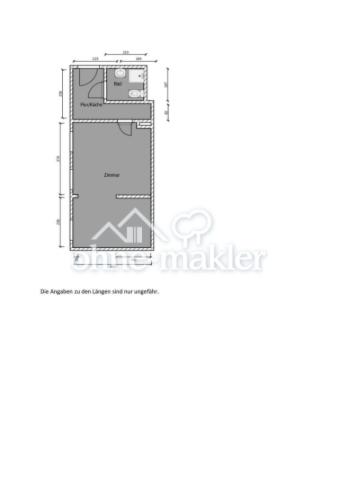 Grundriss mit ungefähren Masse