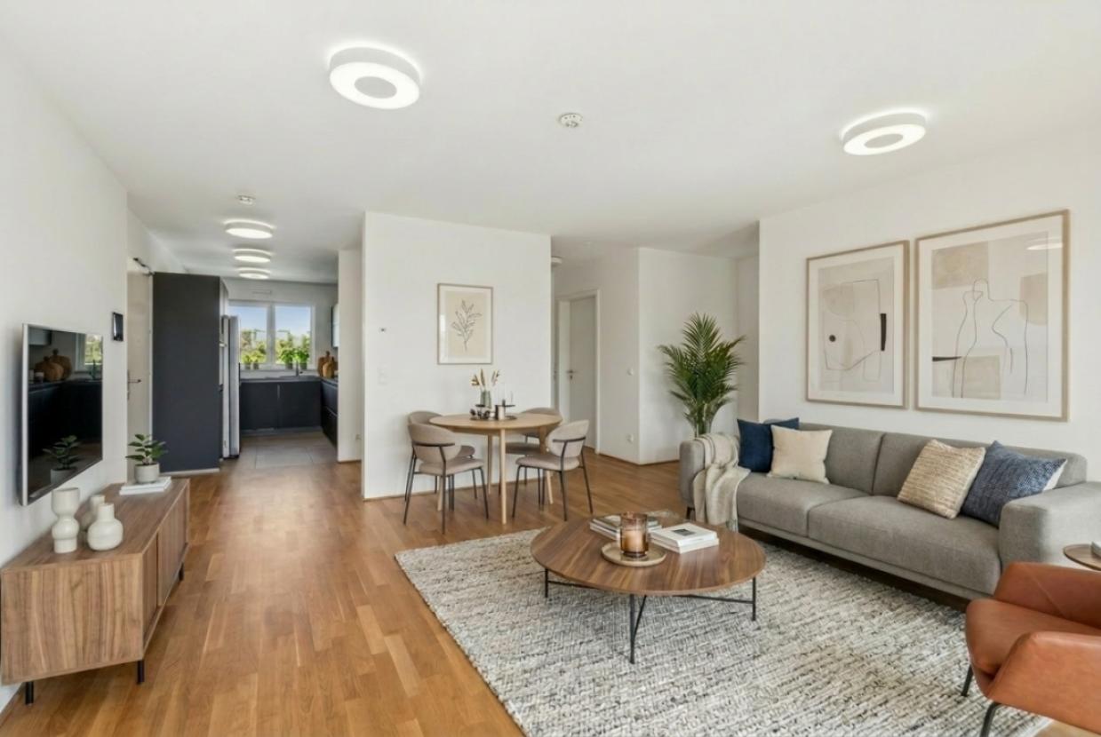 Wohnzimmer - Ansicht 3 - Staging