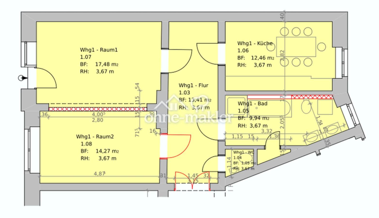 Grundriss EG 2-Raum