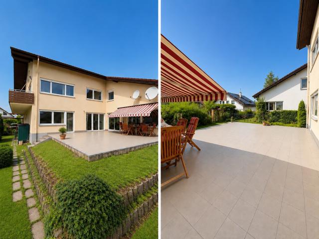 Terrasse und Garten