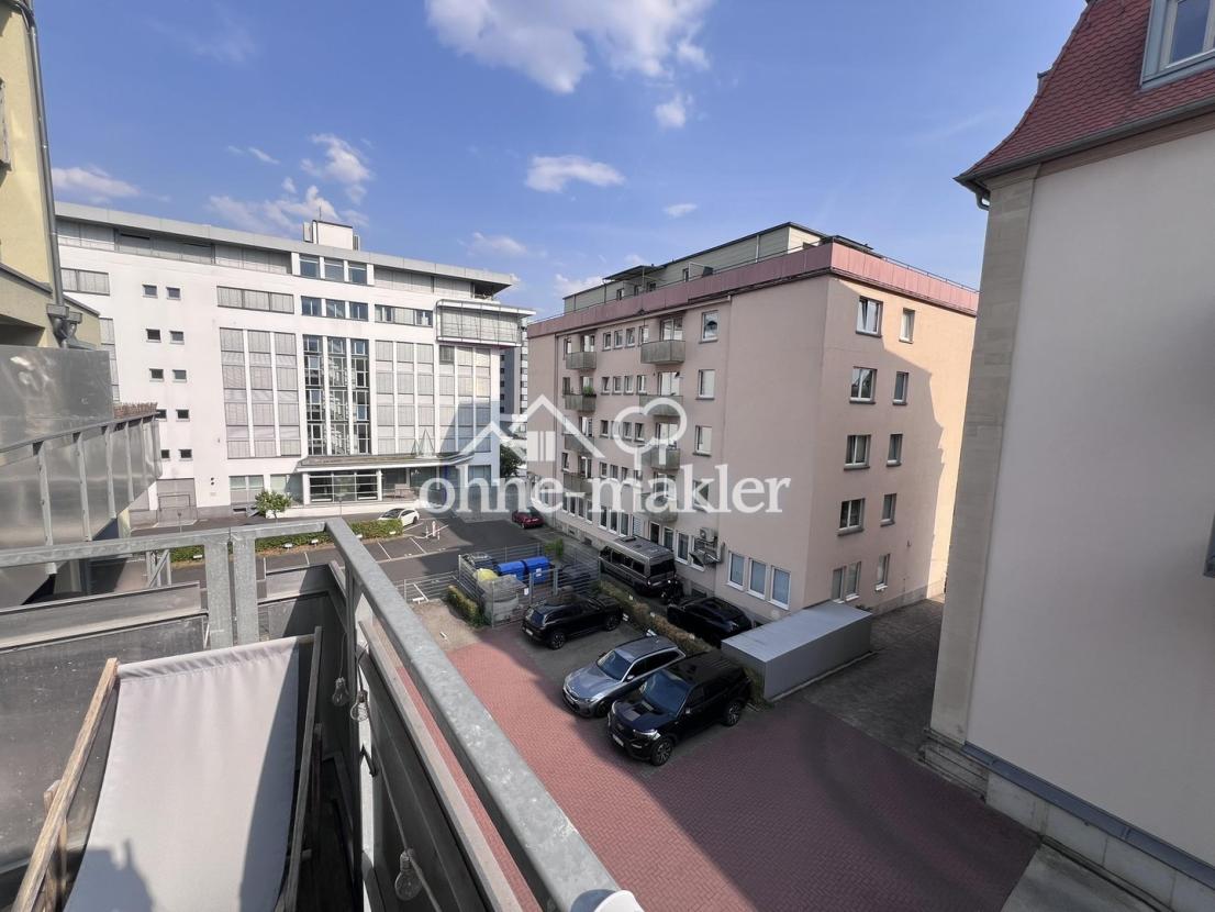 Blick vom Balkon