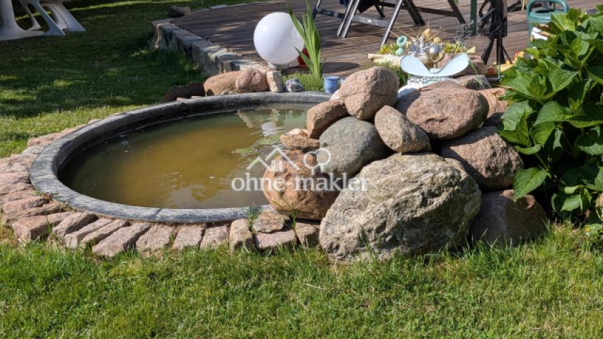 Ansicht Garten Teich