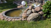 Ansicht Garten Teich