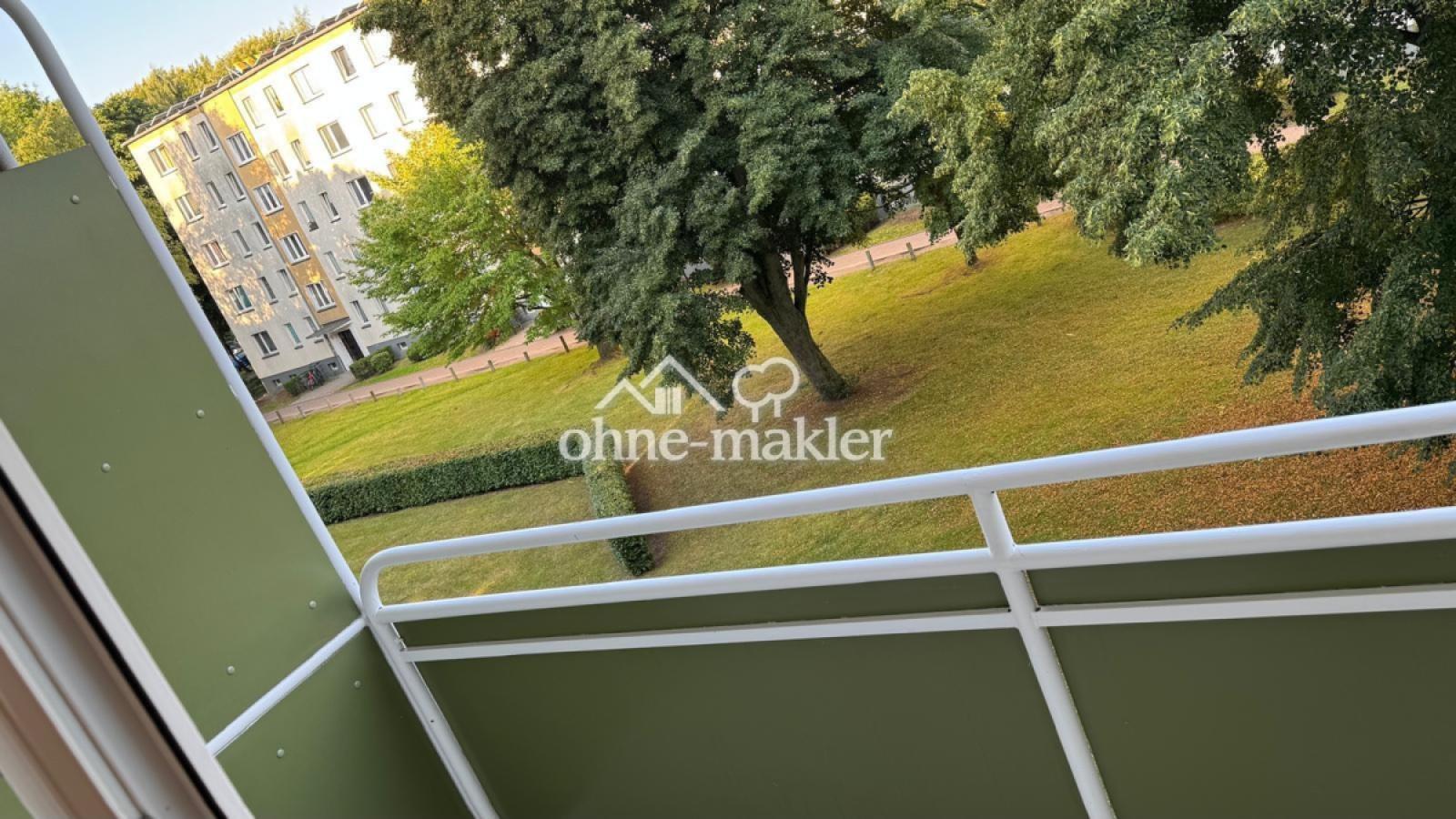 Blick vom Balkon