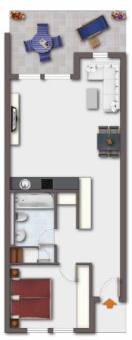 Grundriss EG-Wohnung NR1