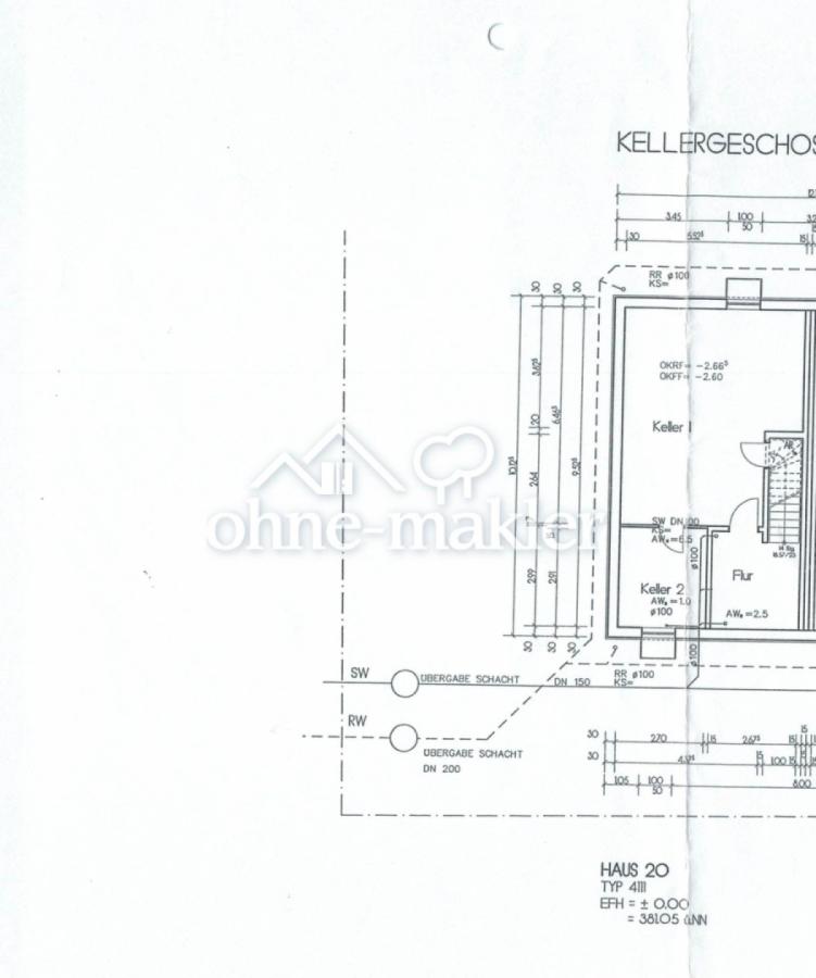 Grundriss Keller